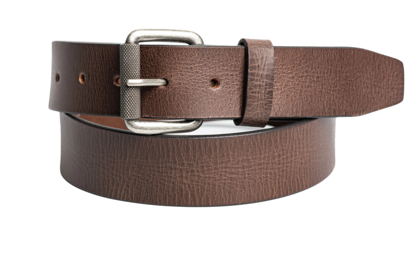 Silver Jeans Genuine Leather Belt with Rivet Detail