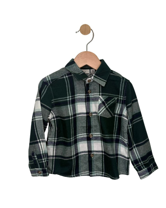 MID Green Plaid Shirt 02-08