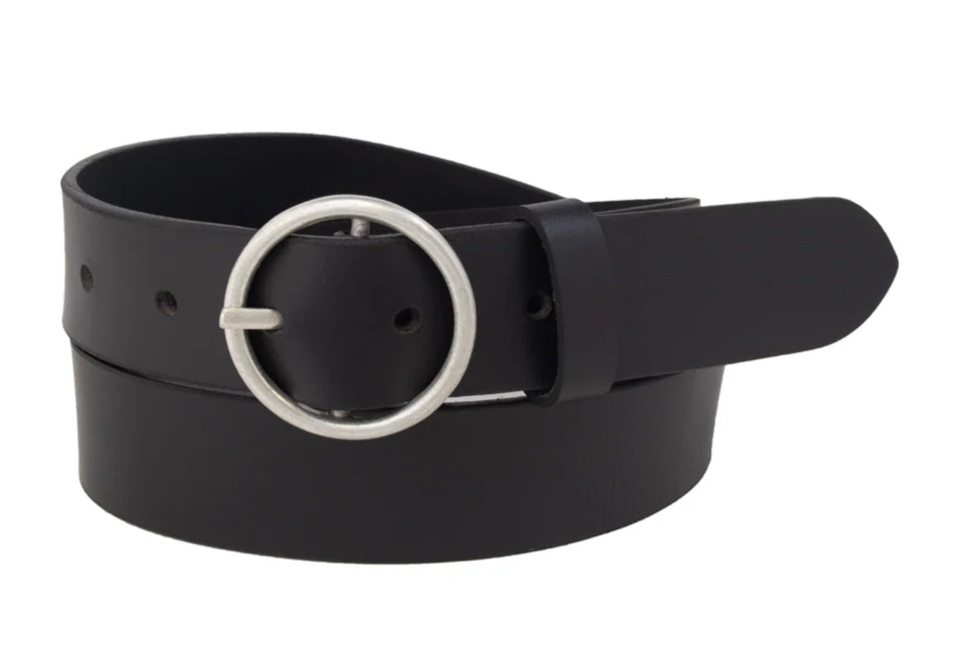 Silver Jeans Co. Ladies Black Genuine Leather Belt