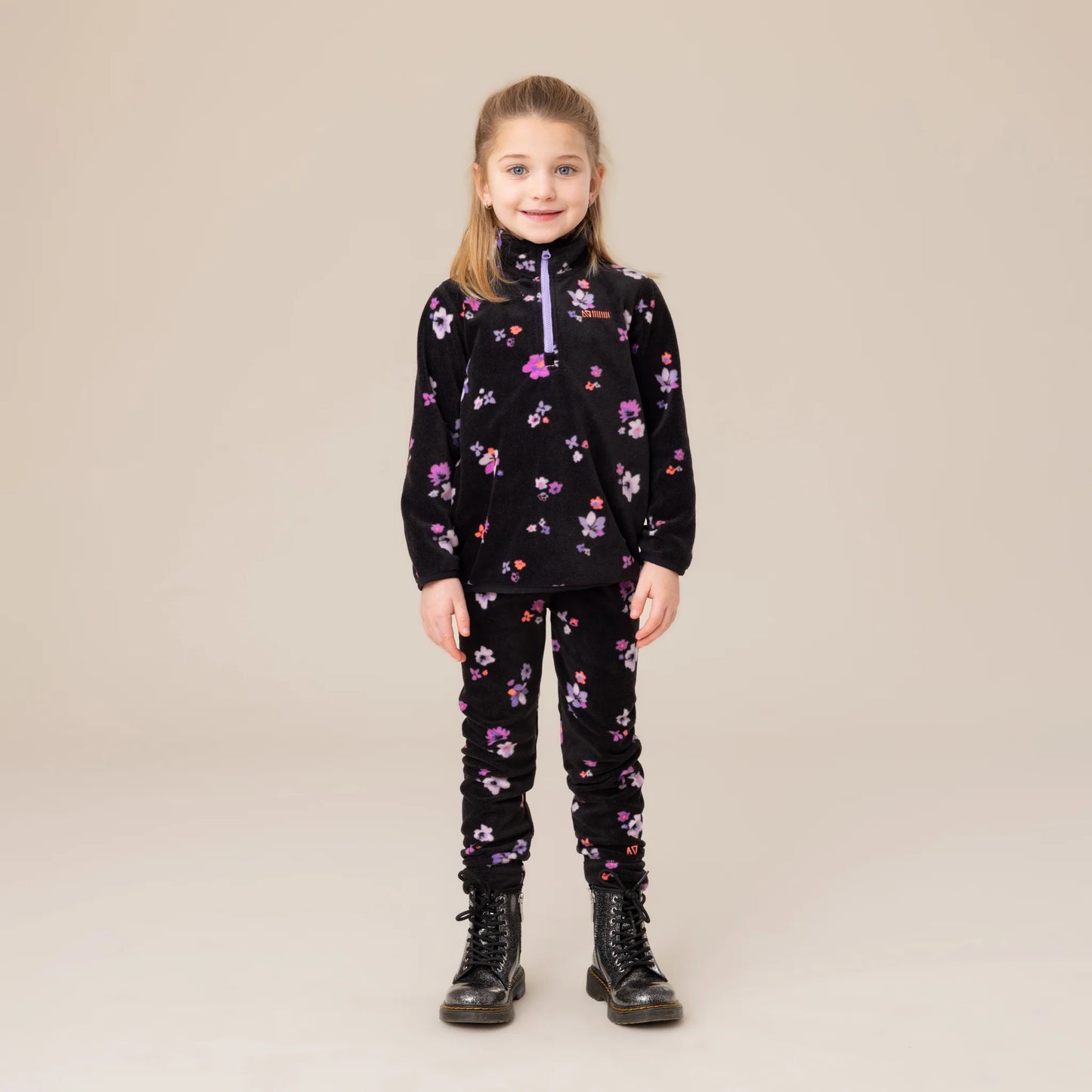 Nano 2-Piece Microfleece Floral Baselayer 02-08