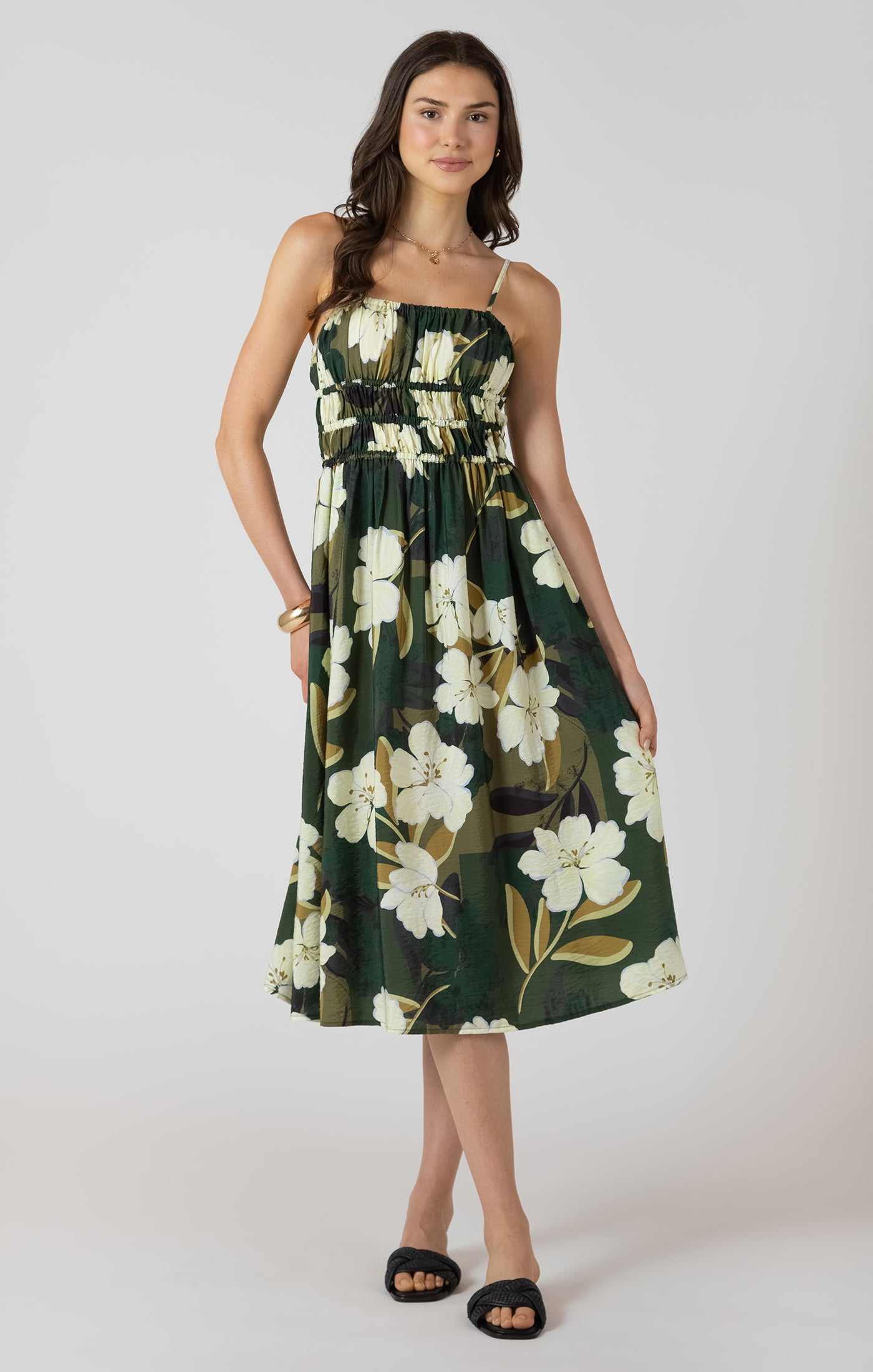 Dex Elastic Waist Midi Dress SP