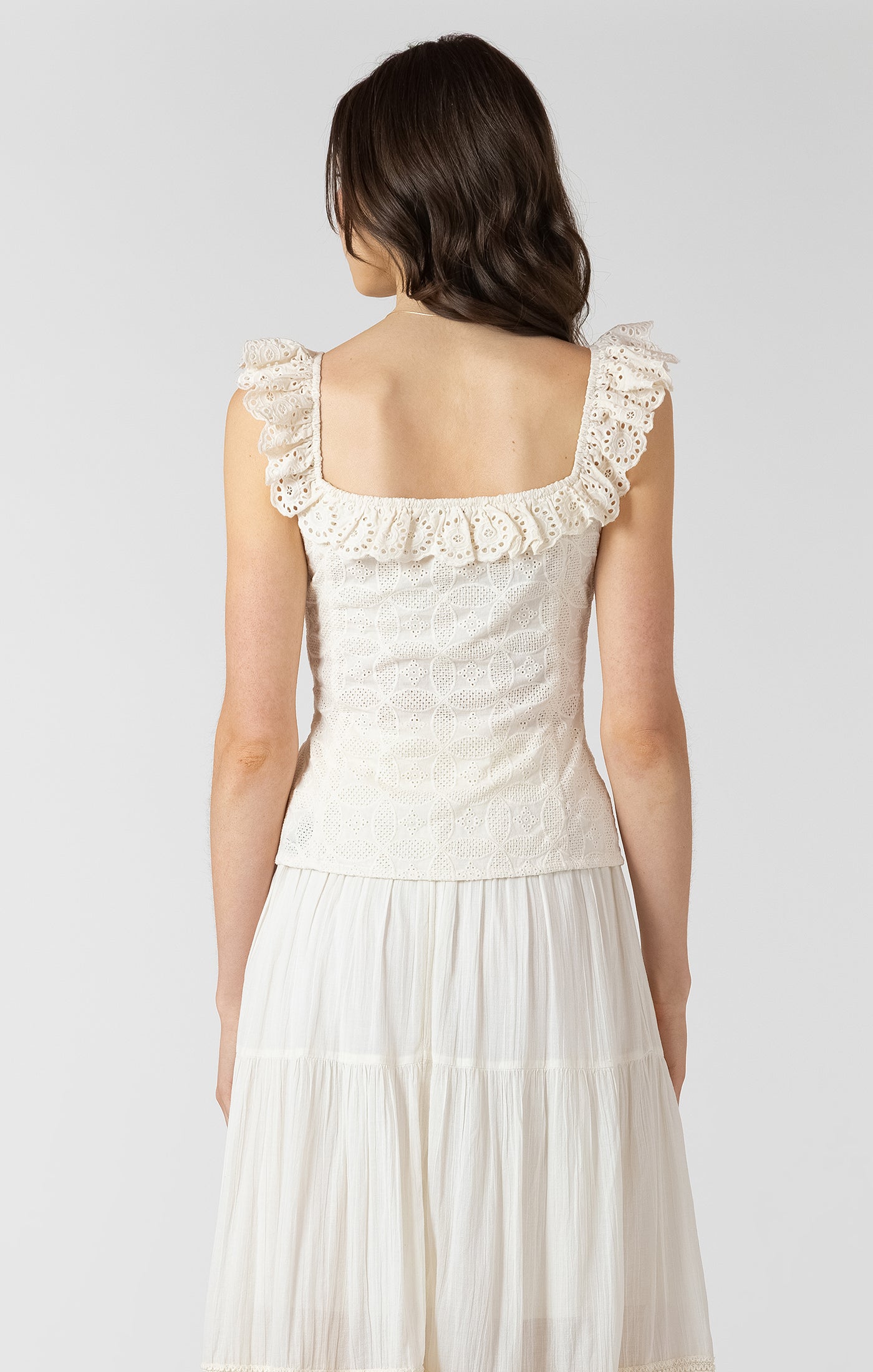 Dex Button Front Eyelet Tank SP