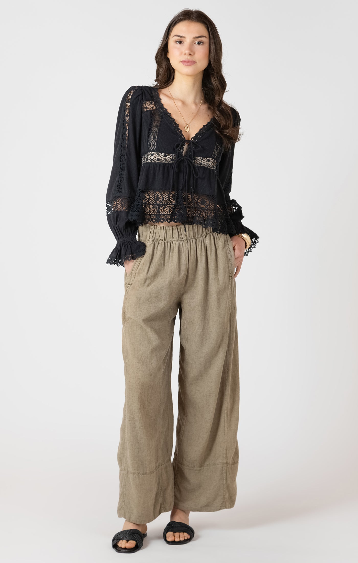 Dex Lace Trim Top SP