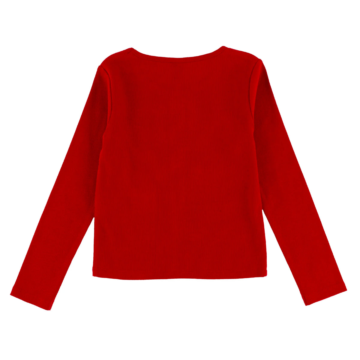 Nano Red Long-sleeve Shirt with Bows  02-09