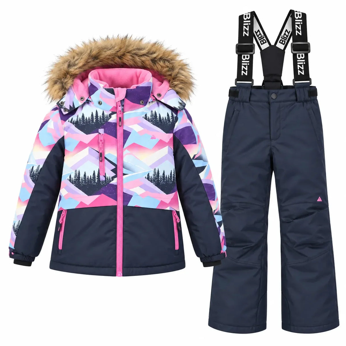 Blizz 5 Piece Girls Snowsuit Set 02-09