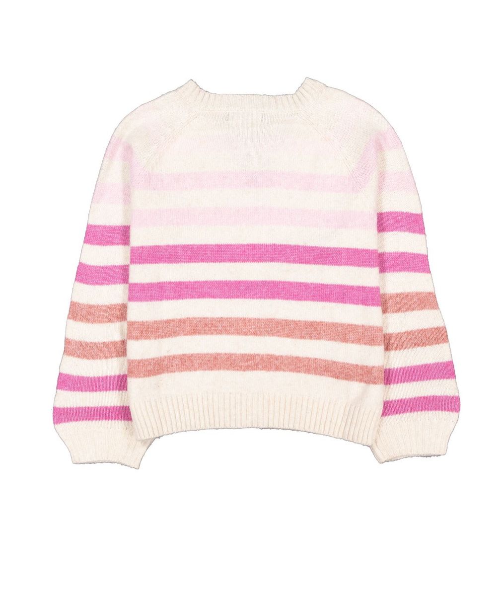 Silver Jean Magenta Striped Sweater FN
