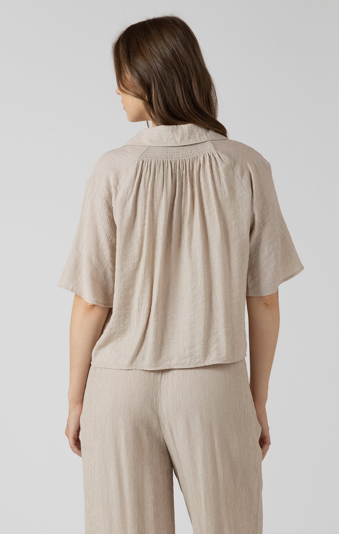 Dex Short Sleeve Oyster Blouse SP