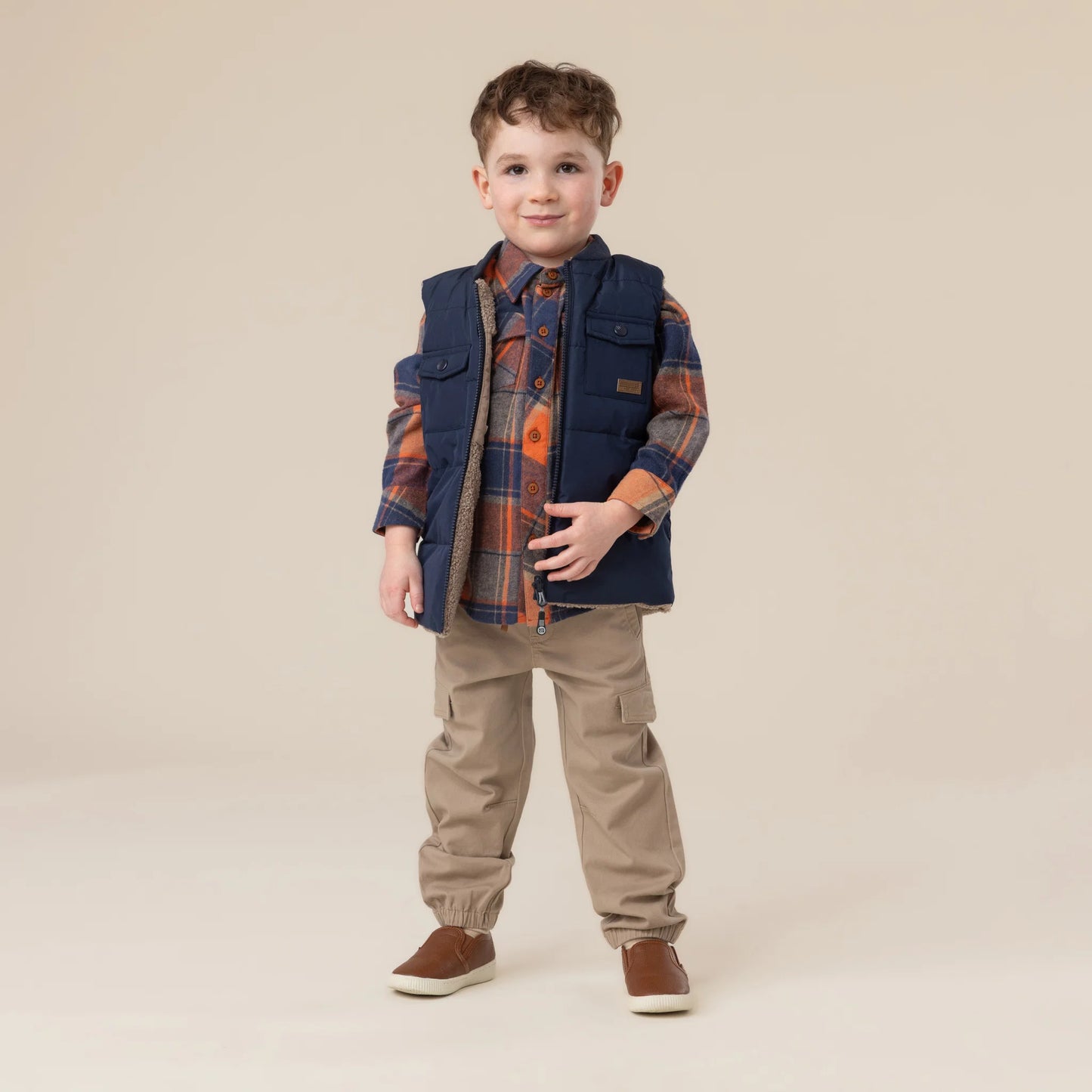 Nano Navy Reversible Quilted Vest 02-08