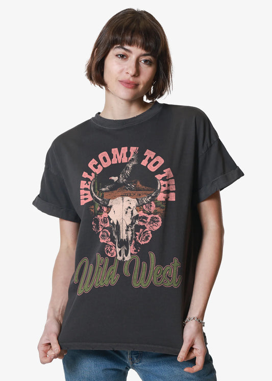 Girl Dangerous Wild West Boyfriend Tee 02-09