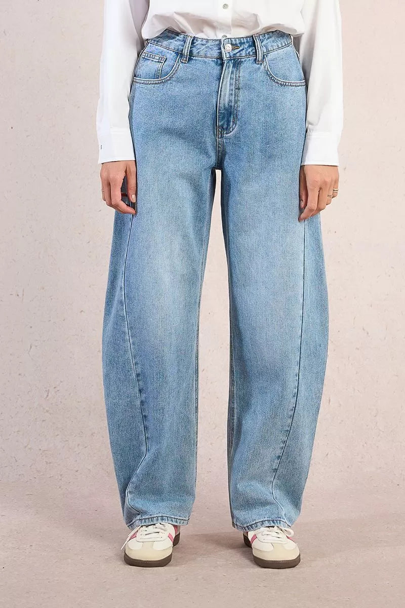 Molly Bracken Blue Denim Barrel Pant FN