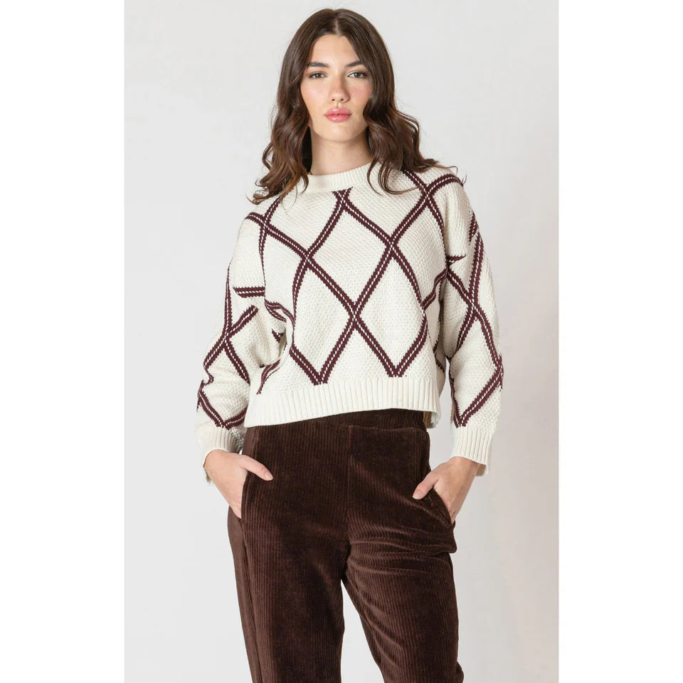 Dex Diamonds Check Sweater FN