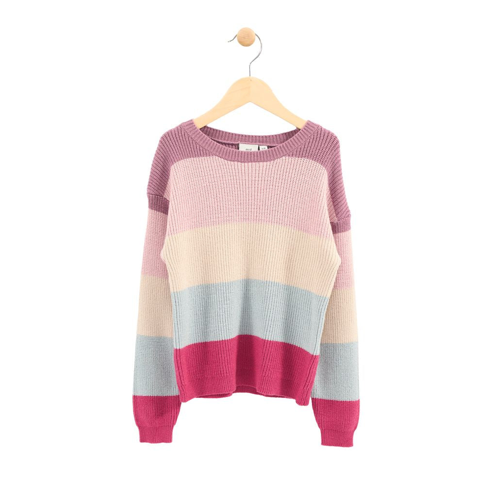 MID Knit Striped Sweater FN