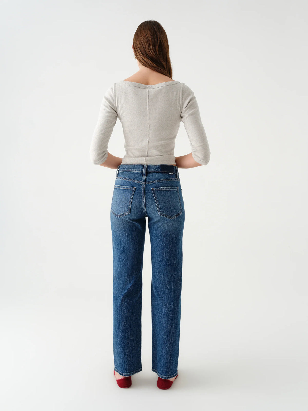 Daze Denim Rebel Mid Rise Slim Straight 02-10
