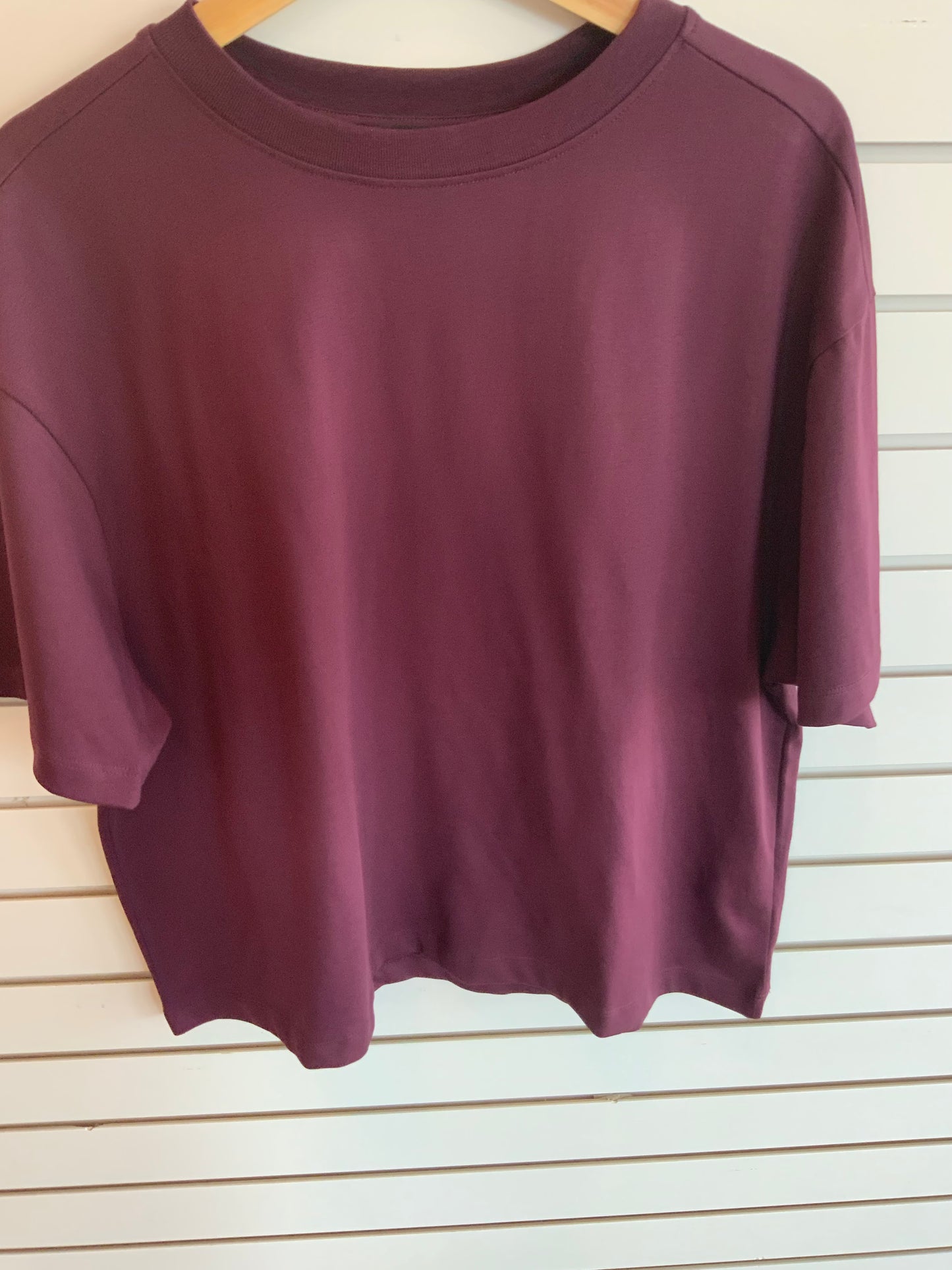 Brunette the Label Boxy Fit Tee PLUM 02-07