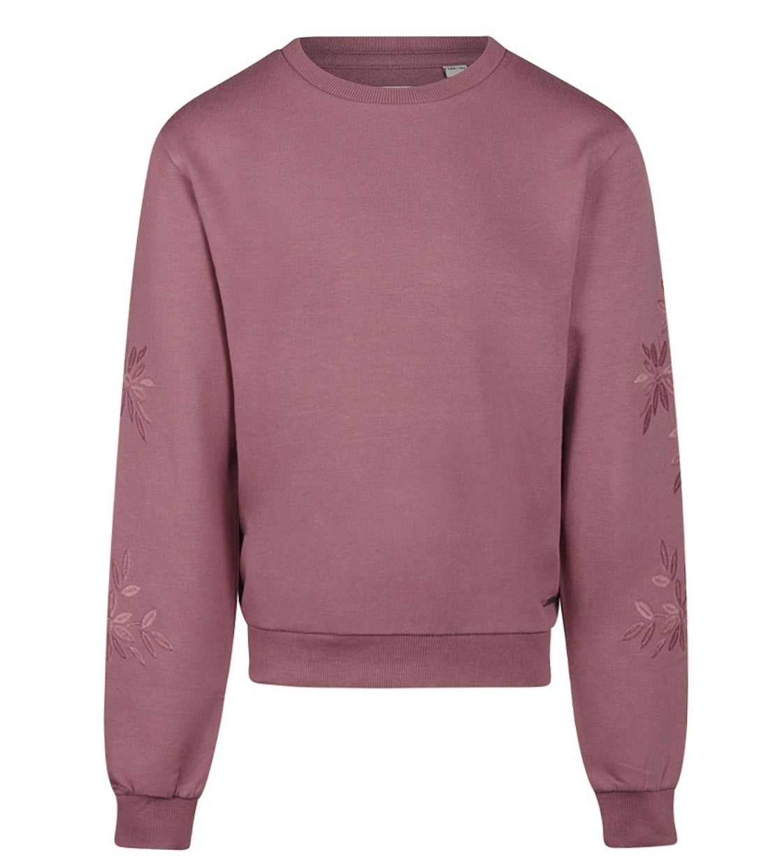No Way Monday Purple Embroidered Crewneck FN