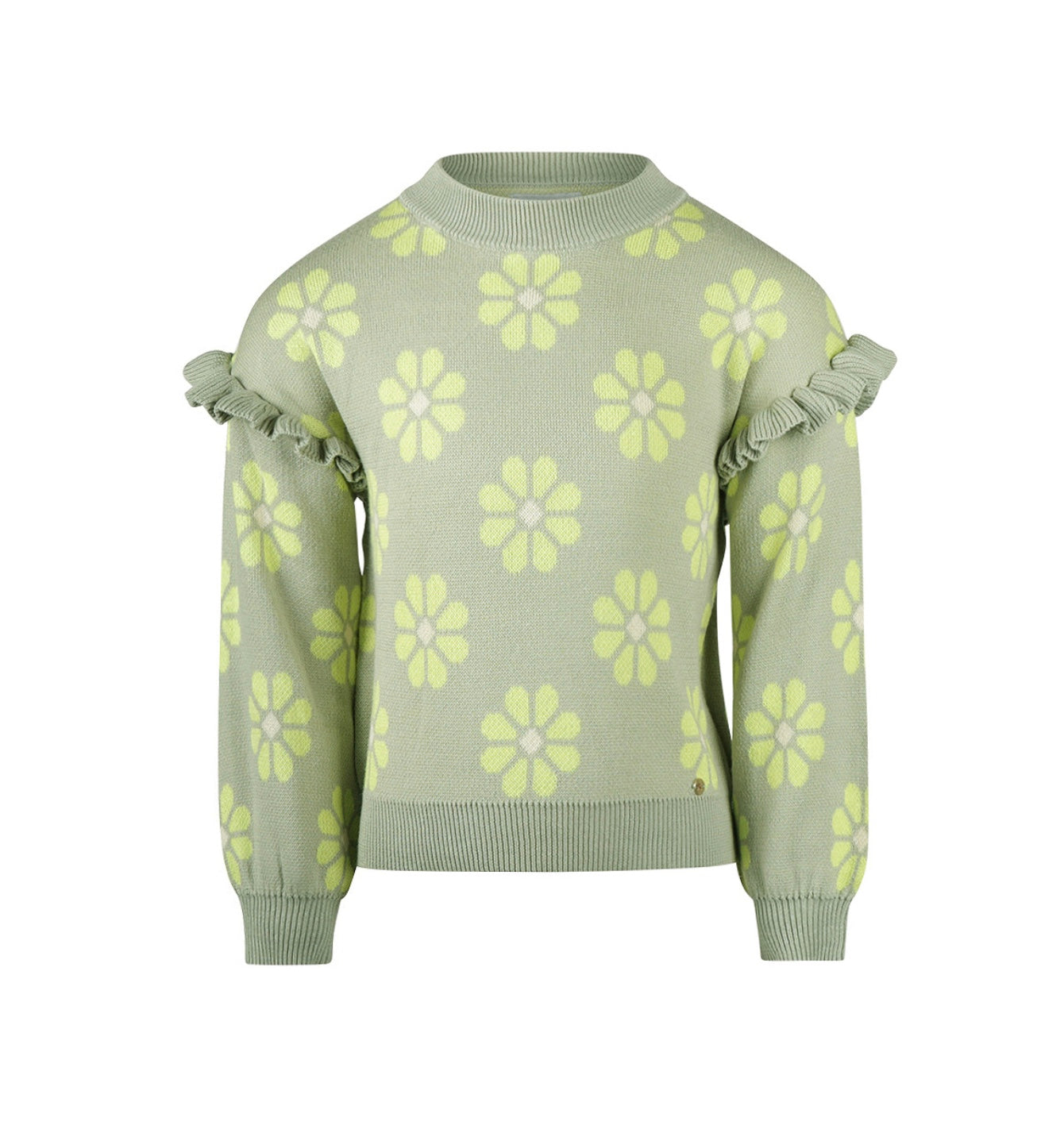 Koko Noko Floral Ruffle Sweater FN