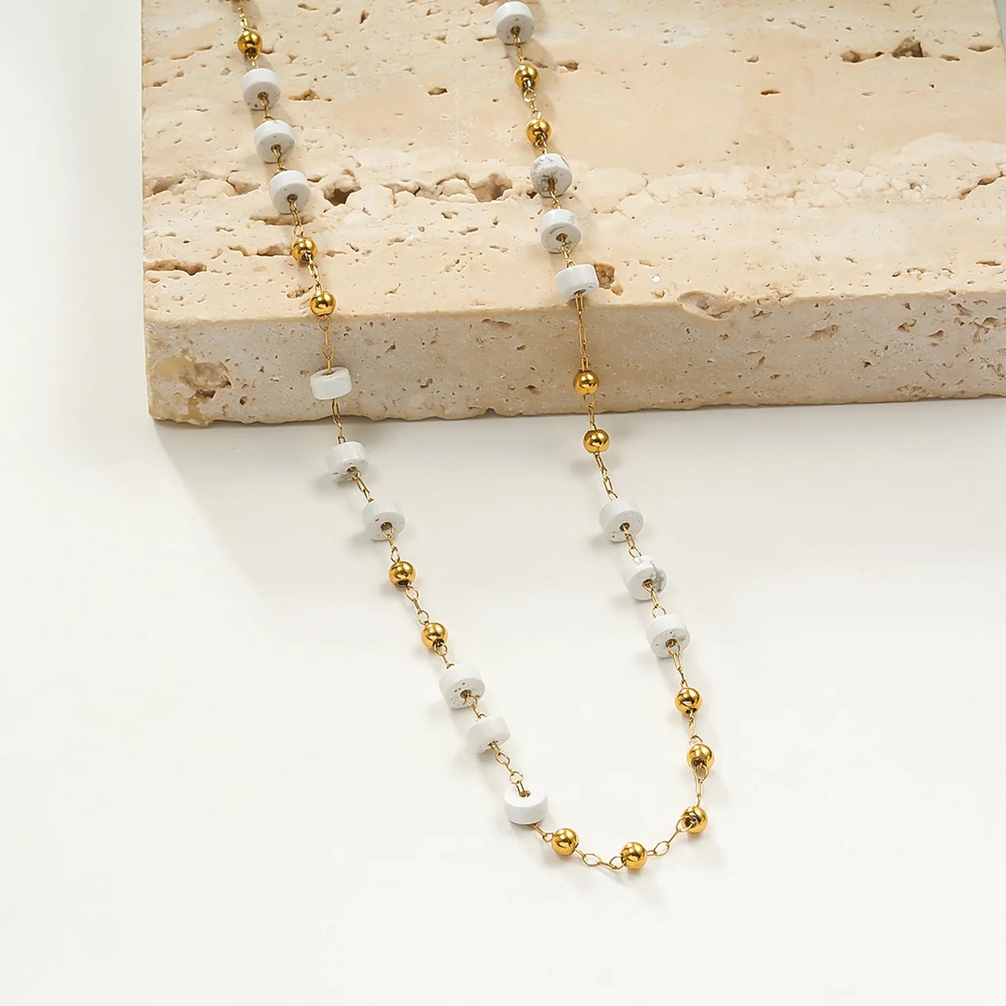 Hackney Nine Santa Cruz White Necklace