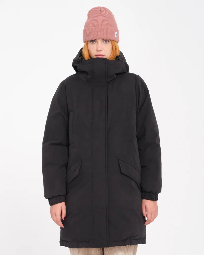 Volcom Sleepi Puff Up Black Parka 02-10