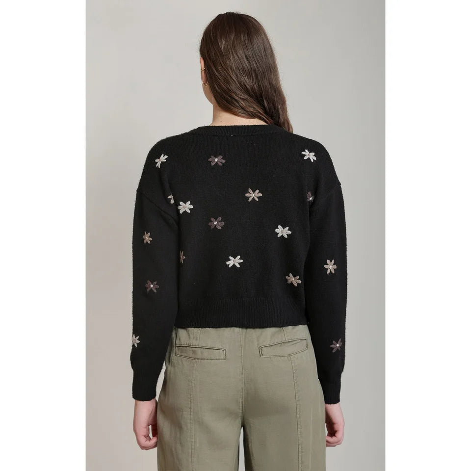 DEX Embroidered Flower Cardigan 02-08