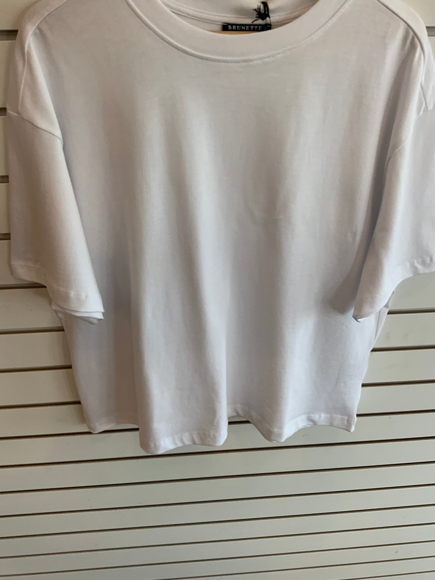 Brunette the Label Boxy Fit Tee WHITE 02-07