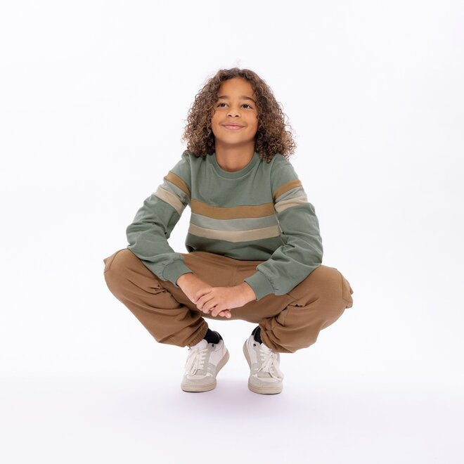 No Way Monday Faded Green Sweater FN