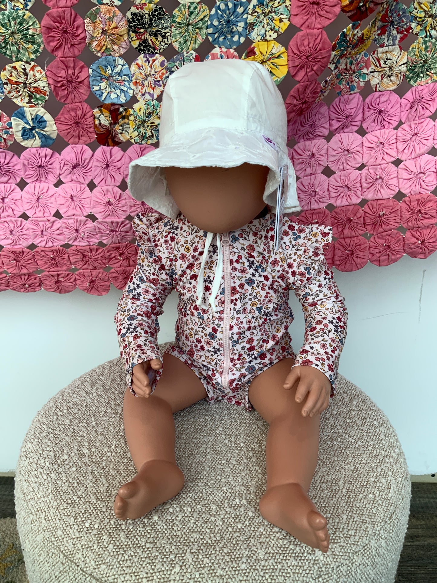 Calikids Cotton Hat with Flower Print SP