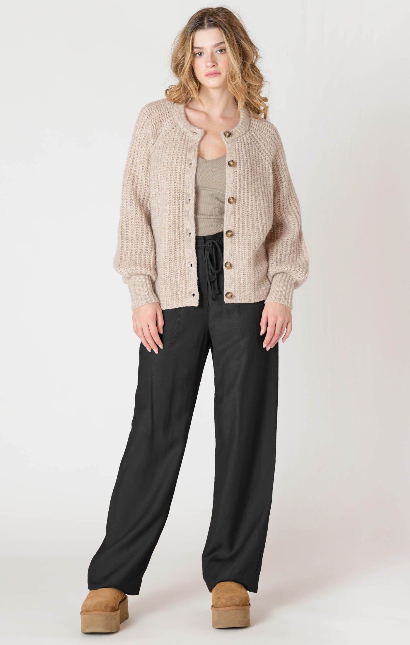 Dex Soft Oat Textured Crewneck FN