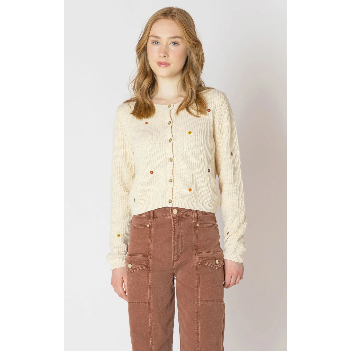 Dex Floral Embroidered Knit Sweater - FN