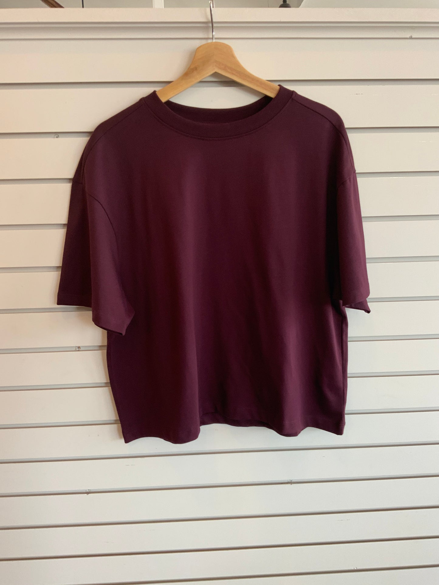 Brunette the Label Boxy Fit Tee PLUM 02-07