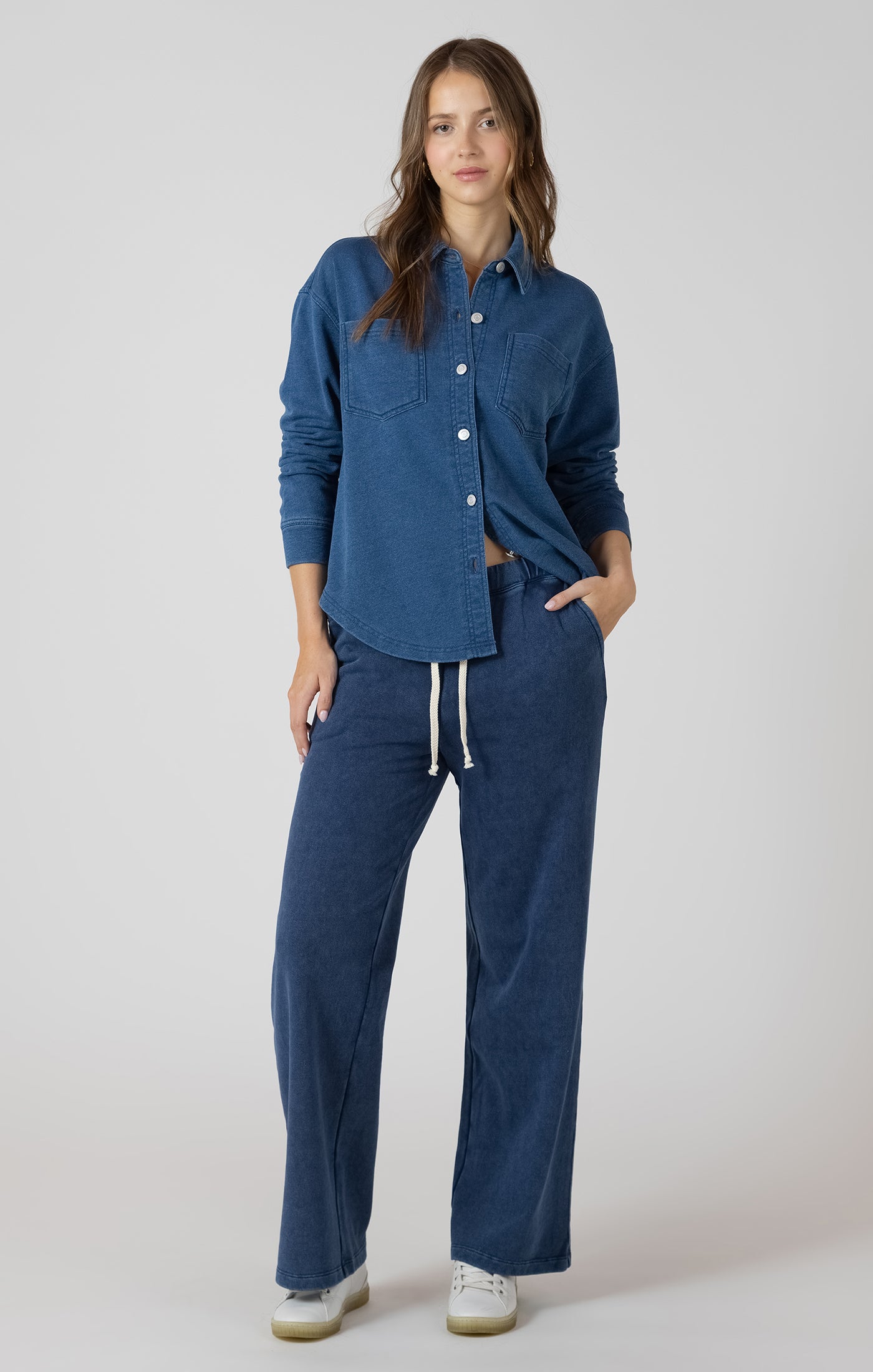 Dex Washed Indigo Shacket SP