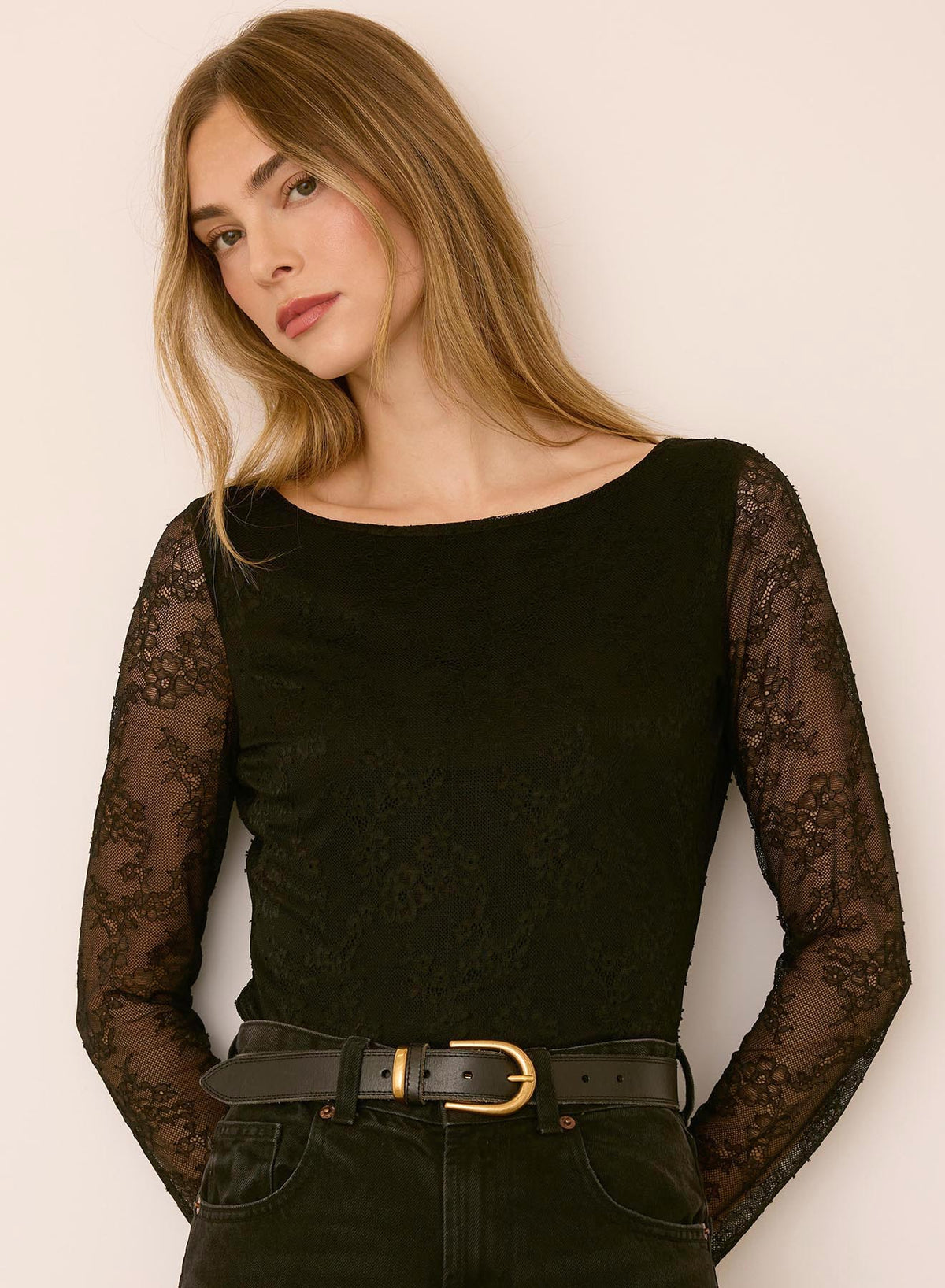 Gentle Fawn Belle Lace Long Sleeve Top 02-09