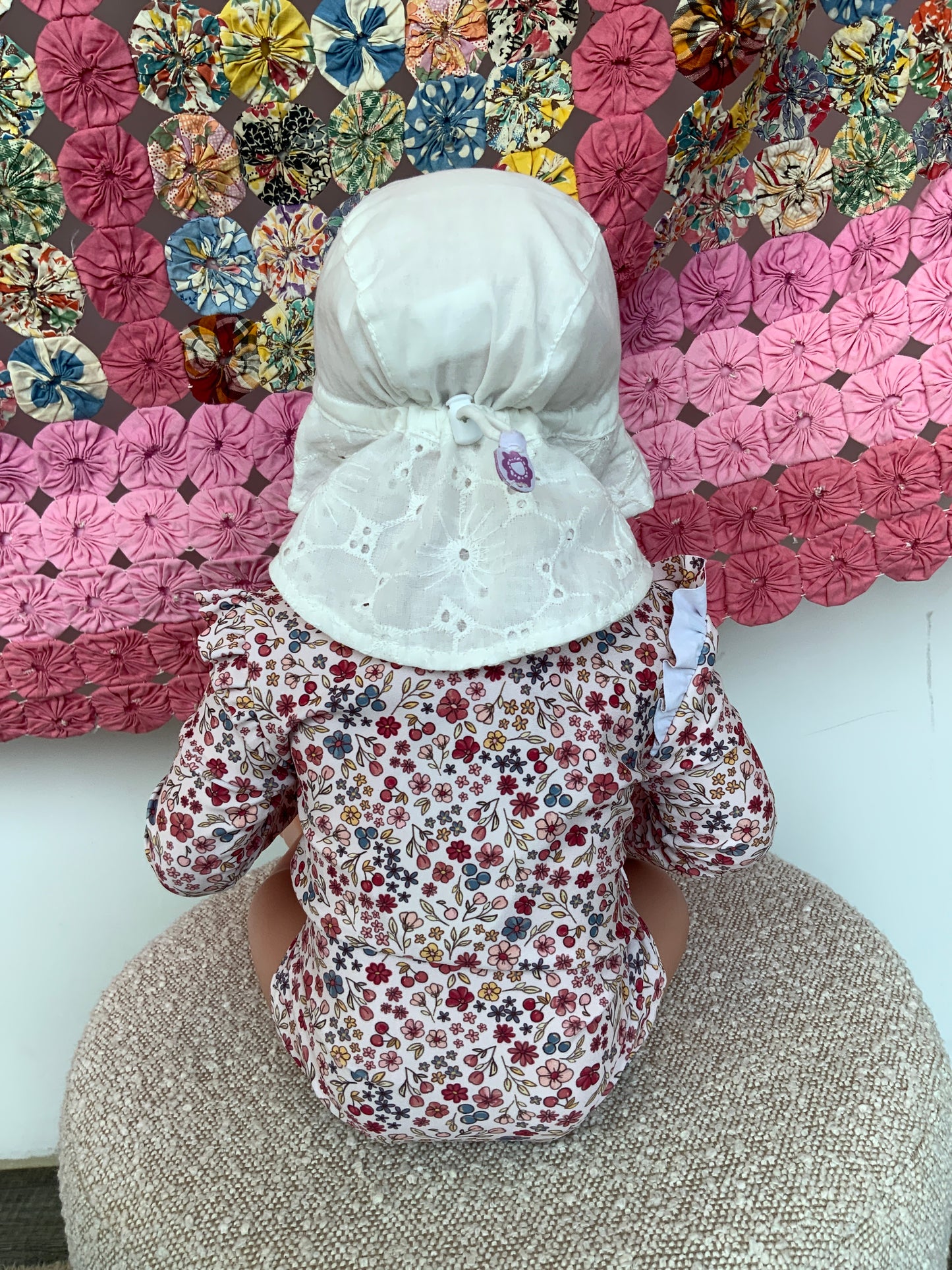 Calikids Cotton Hat with Flower Print SP