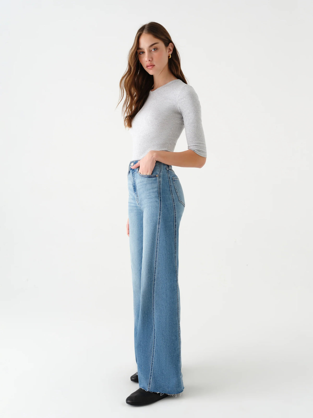 Daze Denim Far Out High Rise Wide Leg 02-10