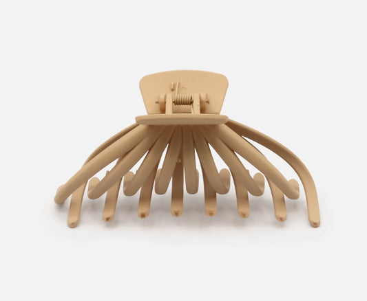 Bizou Mat Beige Octopus Claw Clip