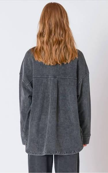 Dex Washed Black Shacket FN