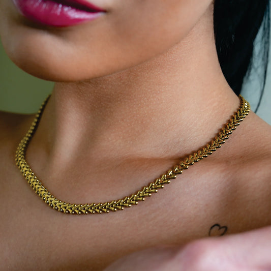 Hackney Nine Frankie Gold Necklace