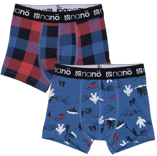 Nano Winter/Plaid 2 Pack Boxers