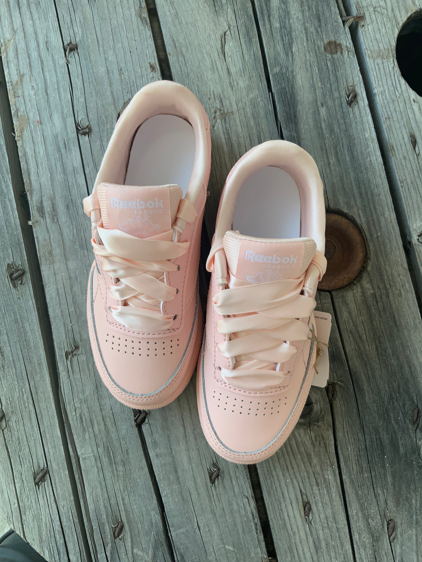 Reebok Club C Pink with Lace SPN