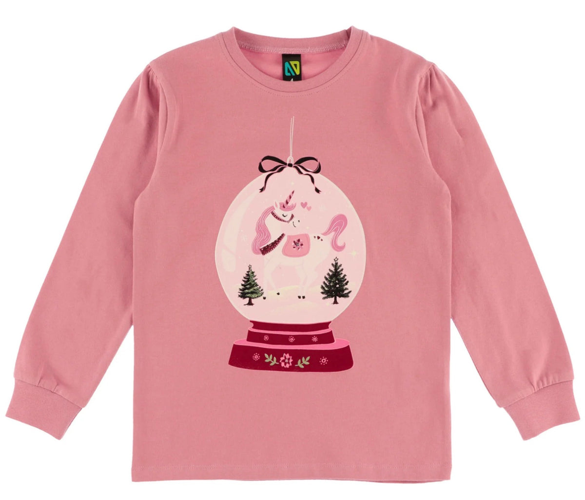 Nano Glow In The Dark Unicorn Snow Globe Christmas Pyjamas 02-09