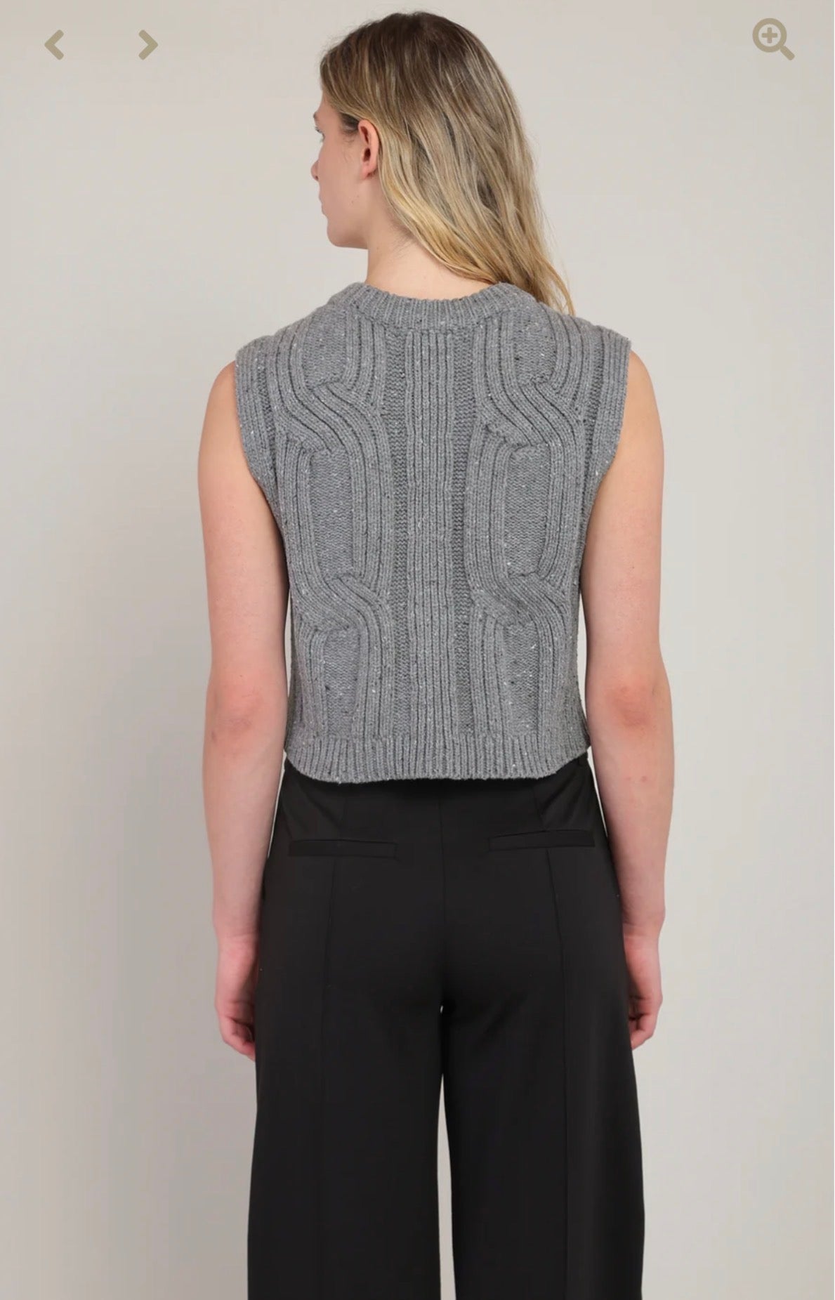 Room 34 Grey Sweater Vest 02-08