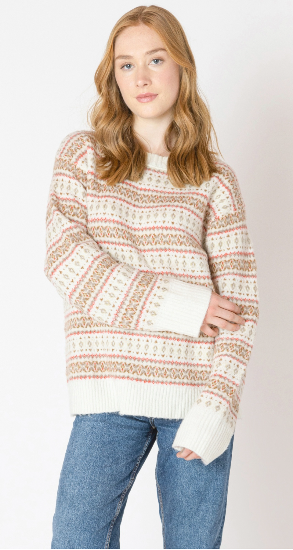 Dex Oversized Patterned Sweater FN
