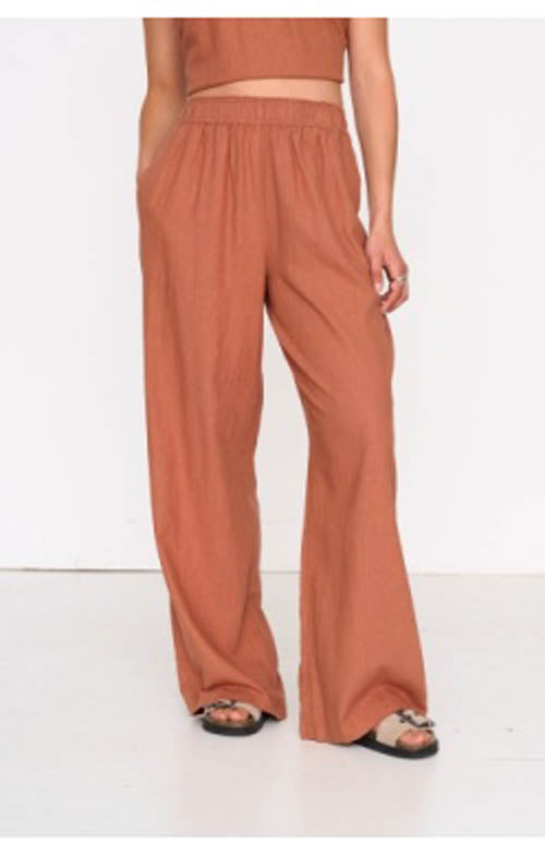 24 Colour Rust Linen Pant SP
