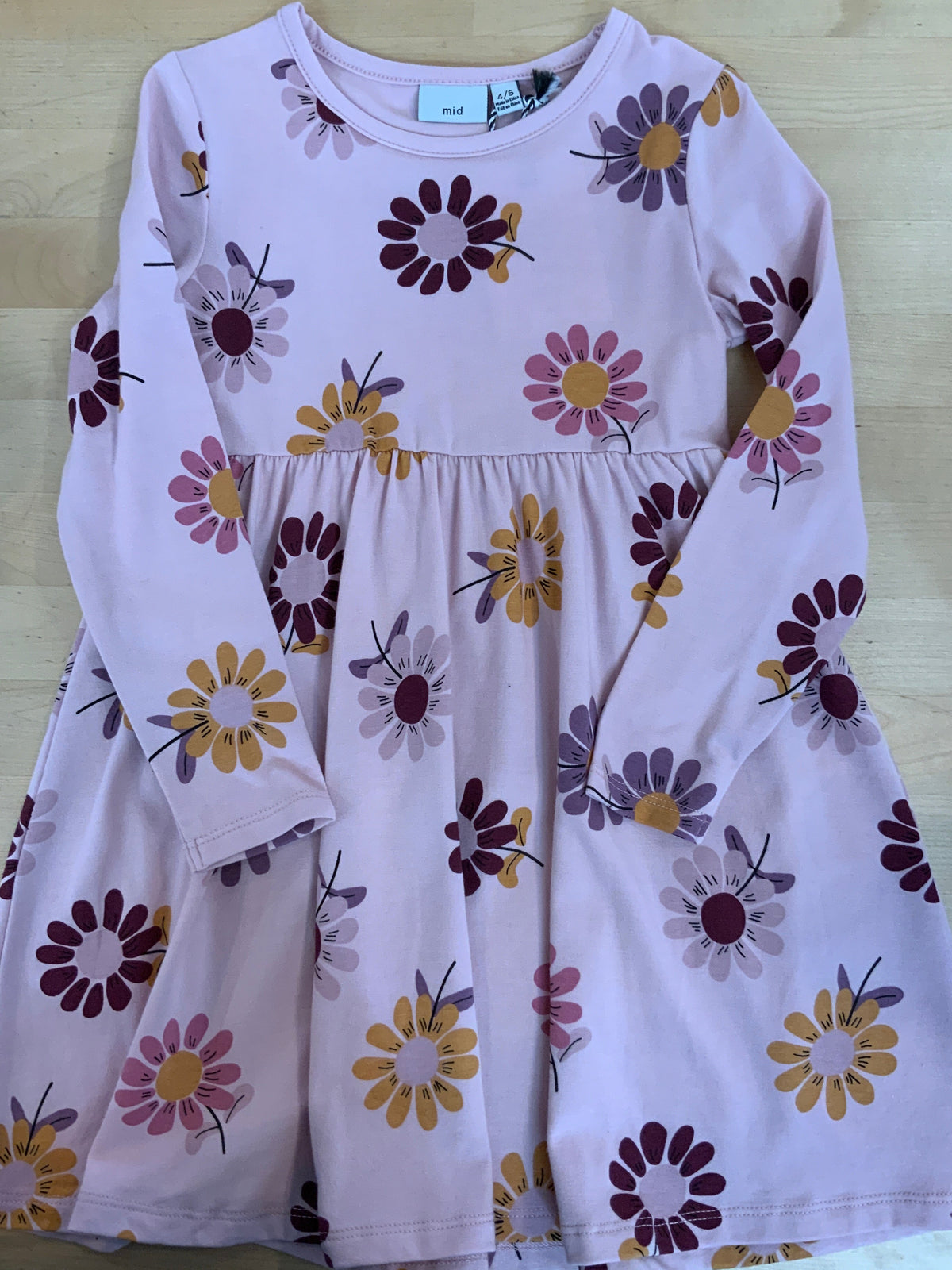 MID Pink Flower Dress 02-09