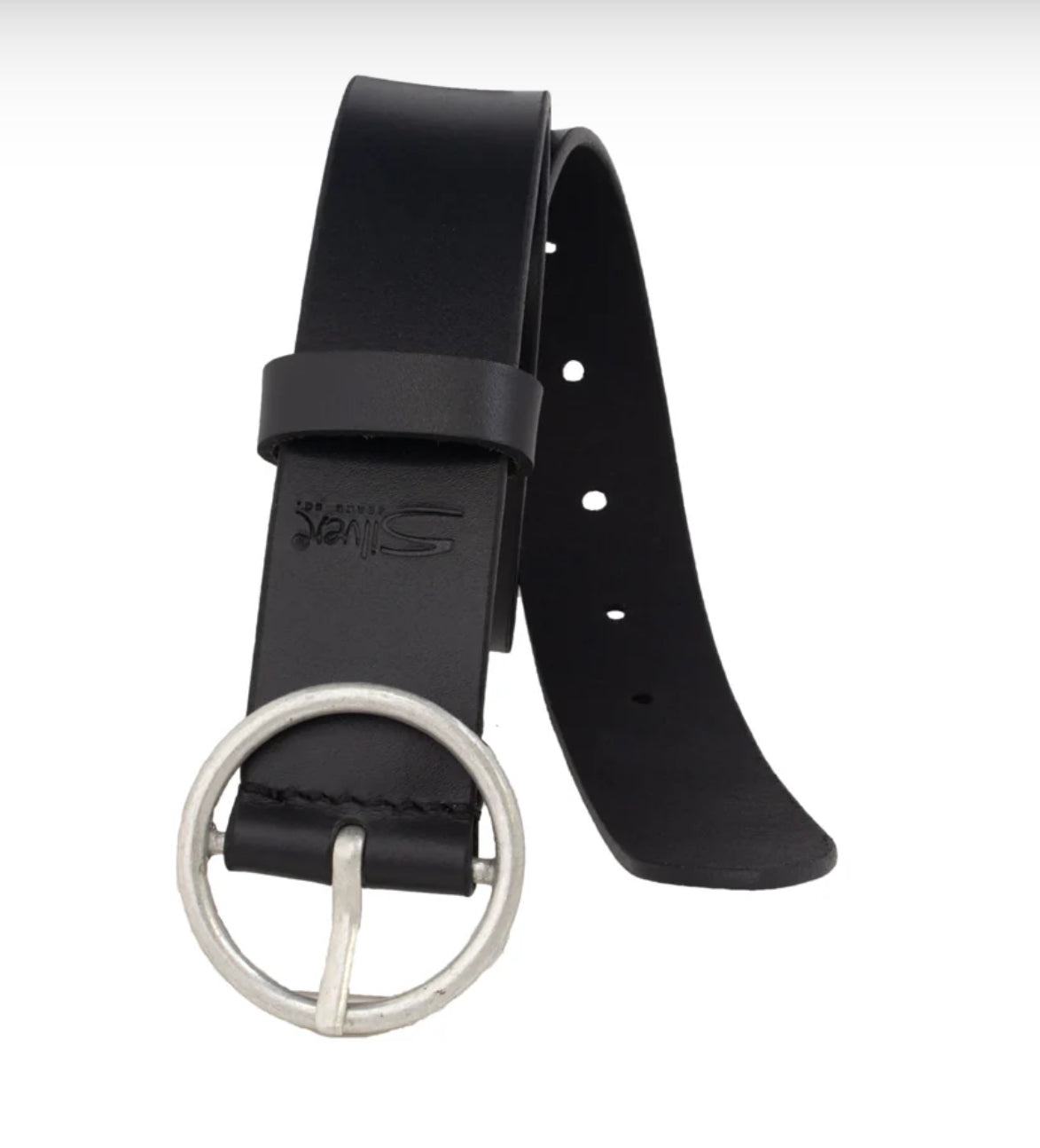 Silver Jeans Co. Ladies Black Genuine Leather Belt