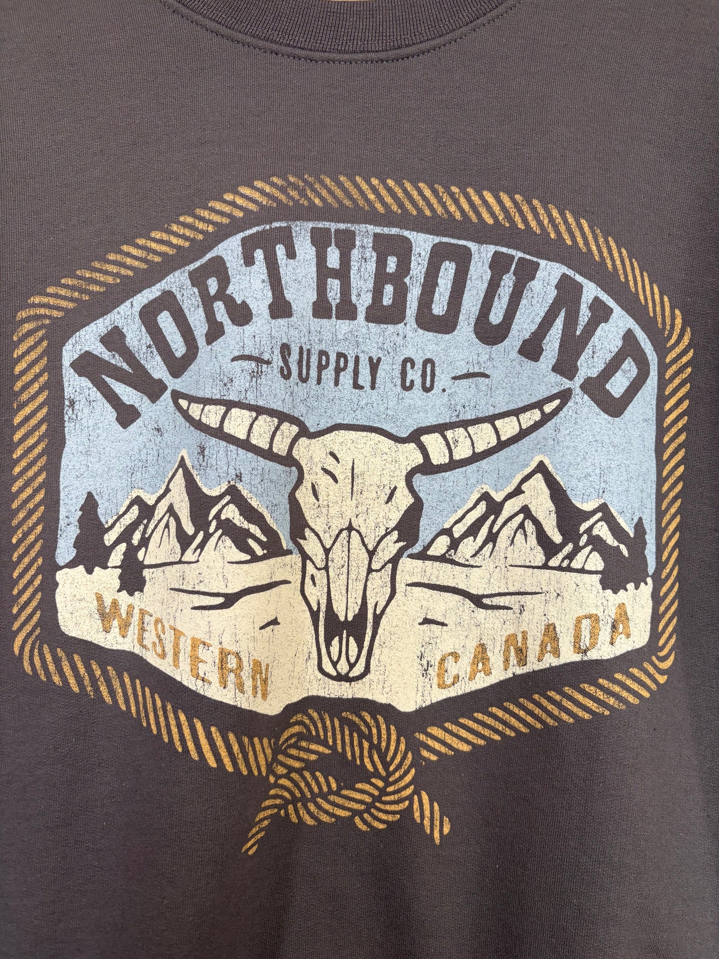 Northbound Grey Skull Crewneck 02-08