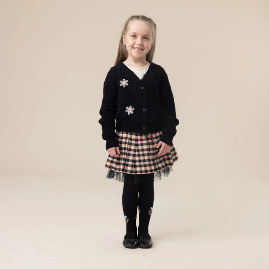 Nano Black Floral Cardigan 02-08