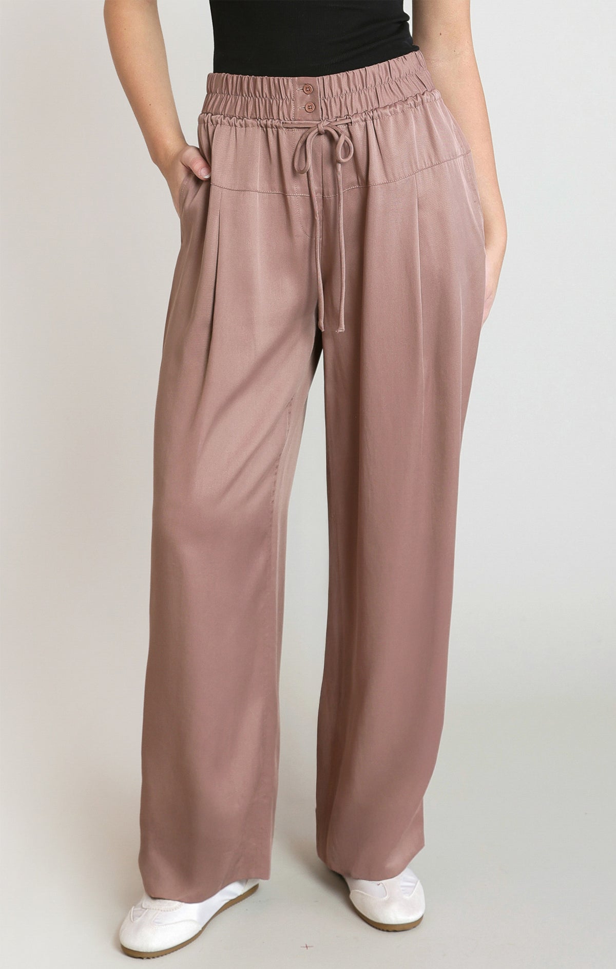 Dex Oversized Dusty Rose Poll On Pants 02-08