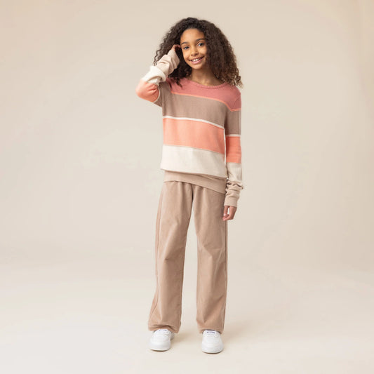 Nano Coral Striped Sweater 02-08