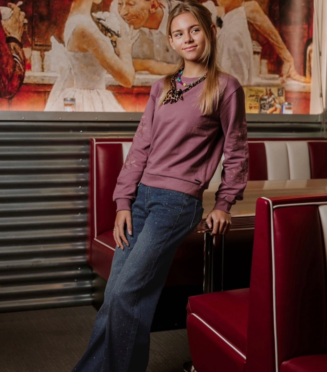 No Way Monday Diamond Flare Jeans FN