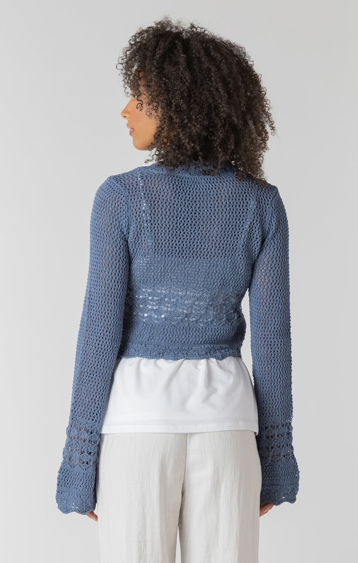 Room 34 Tie Front Crochet Cardigan SP